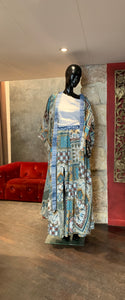 LONG BANDANA BLU SKIRT